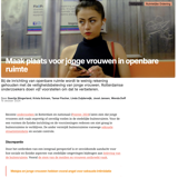 Maak plaats voor jonge vrouwen in de openbare ruimte