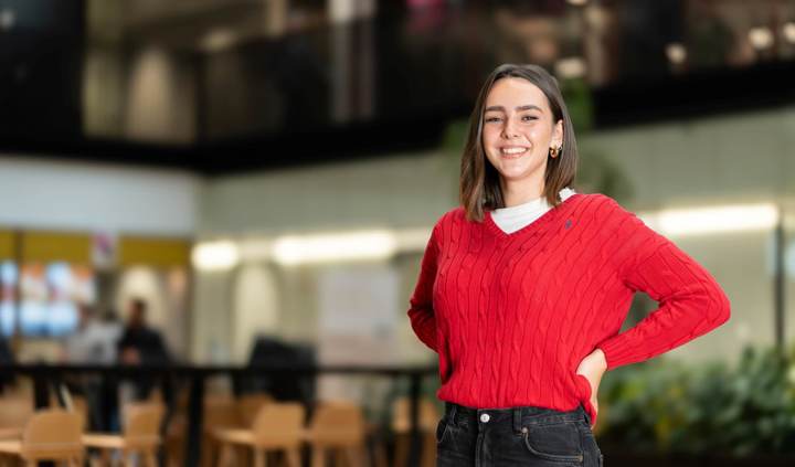 International student researches the application requirements at Inholland