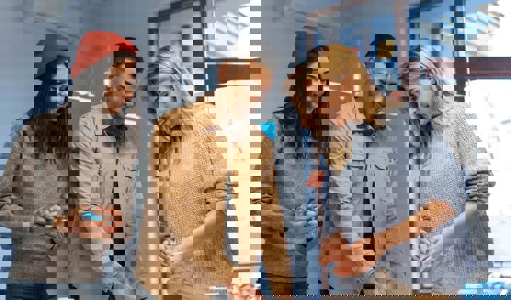 International students collaborating