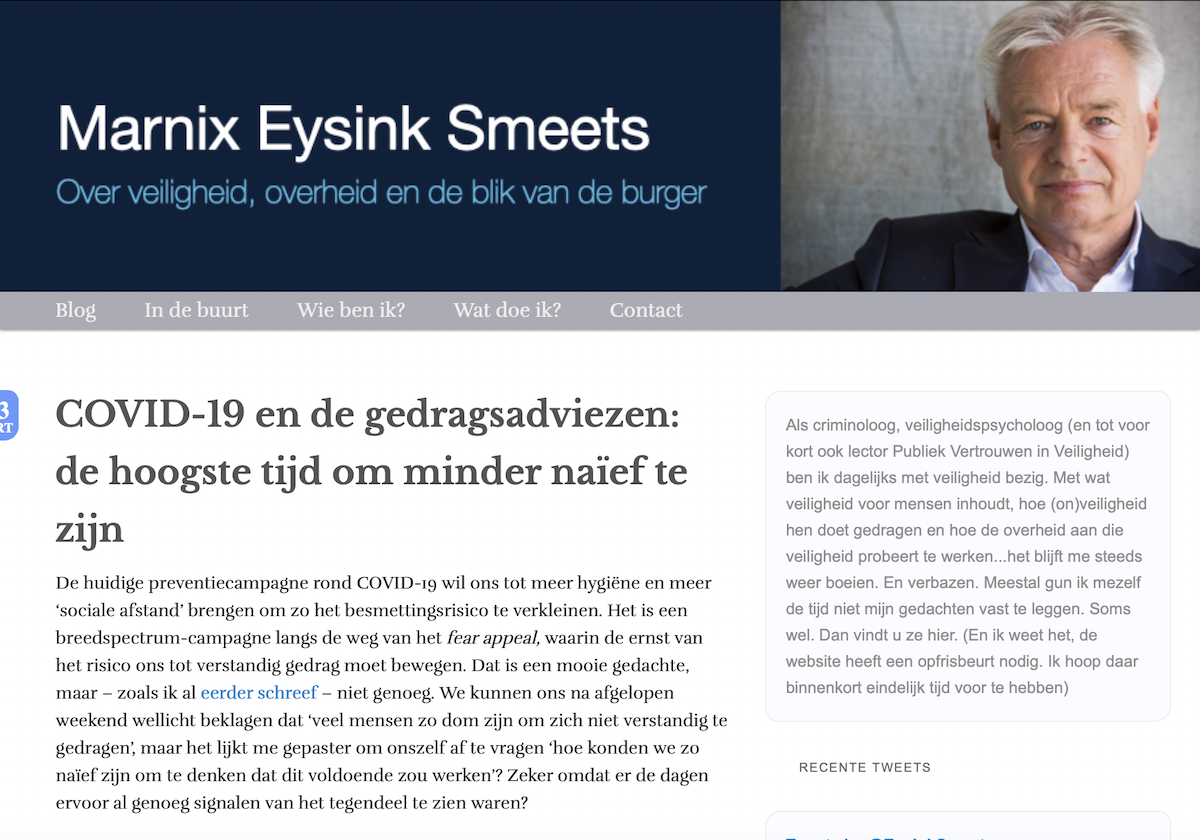 COVID-19 en de gedragsadviezen: de hoogste tijd om minder naïef te zijn