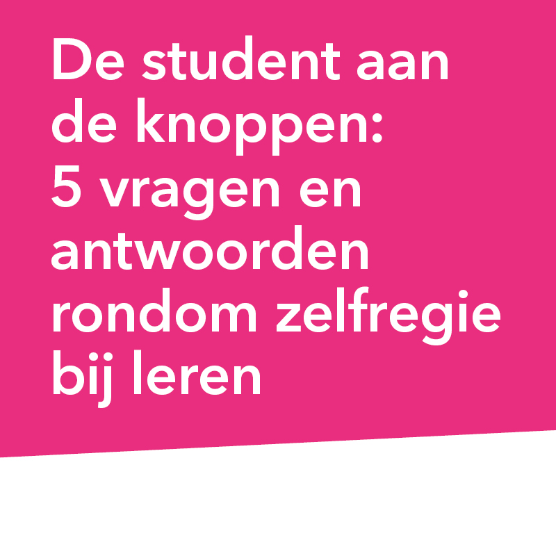 De student aan de knoppen