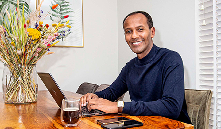 De werkplek van Abdi