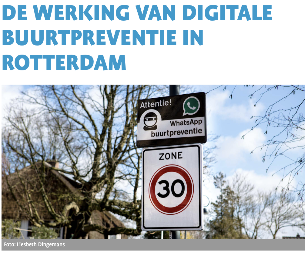 De werking van digitale buurtpreventie in Rotterdam