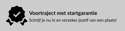 Voortraject met startgarantie