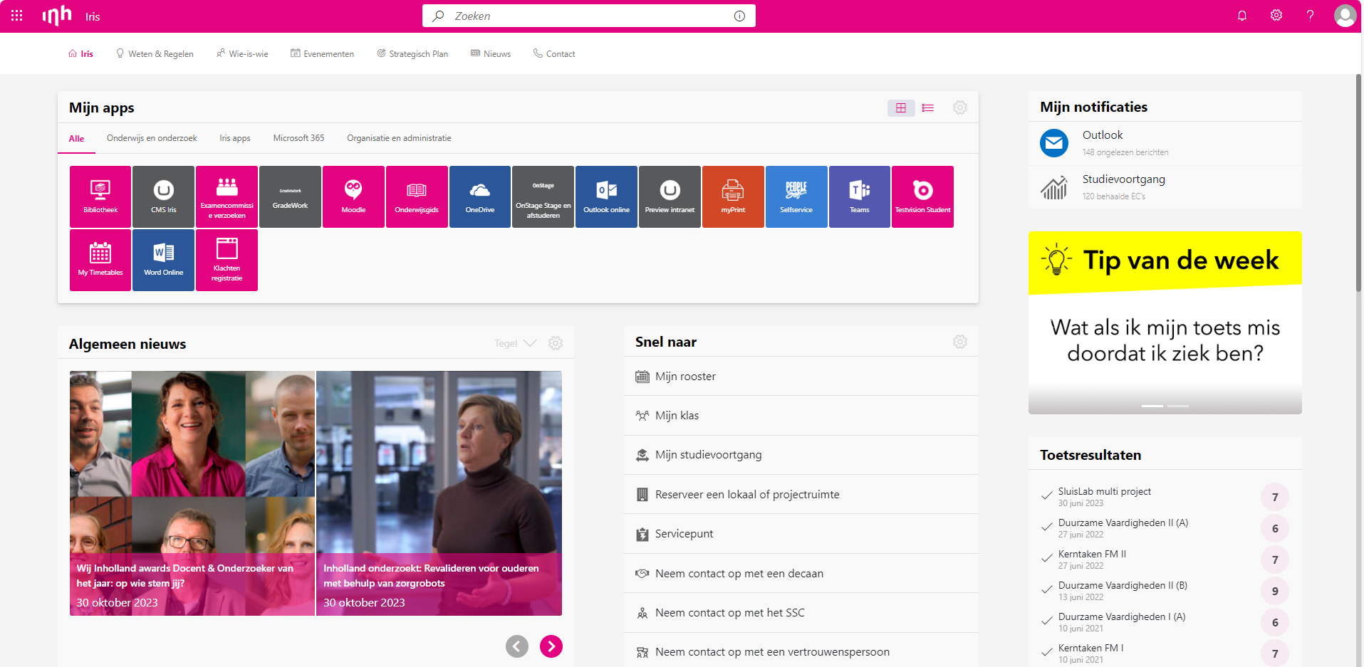 MijnInholland-app - Hogeschool Inholland